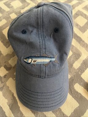 ❤️ 6 for 20 ❤️ Harding-Lane Blue Embroidered Fish Baseball Cap